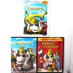 SHREK 1, 2 & 3 DVD ~ 3 Movies, Mike Myers, Eddie Murphy, Cameron Diaz, Julie And